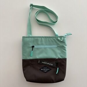 Sherpani Bag RFID Travel‎ Crossbody Seagreen Nylon Clolorblock Sadie Vegan